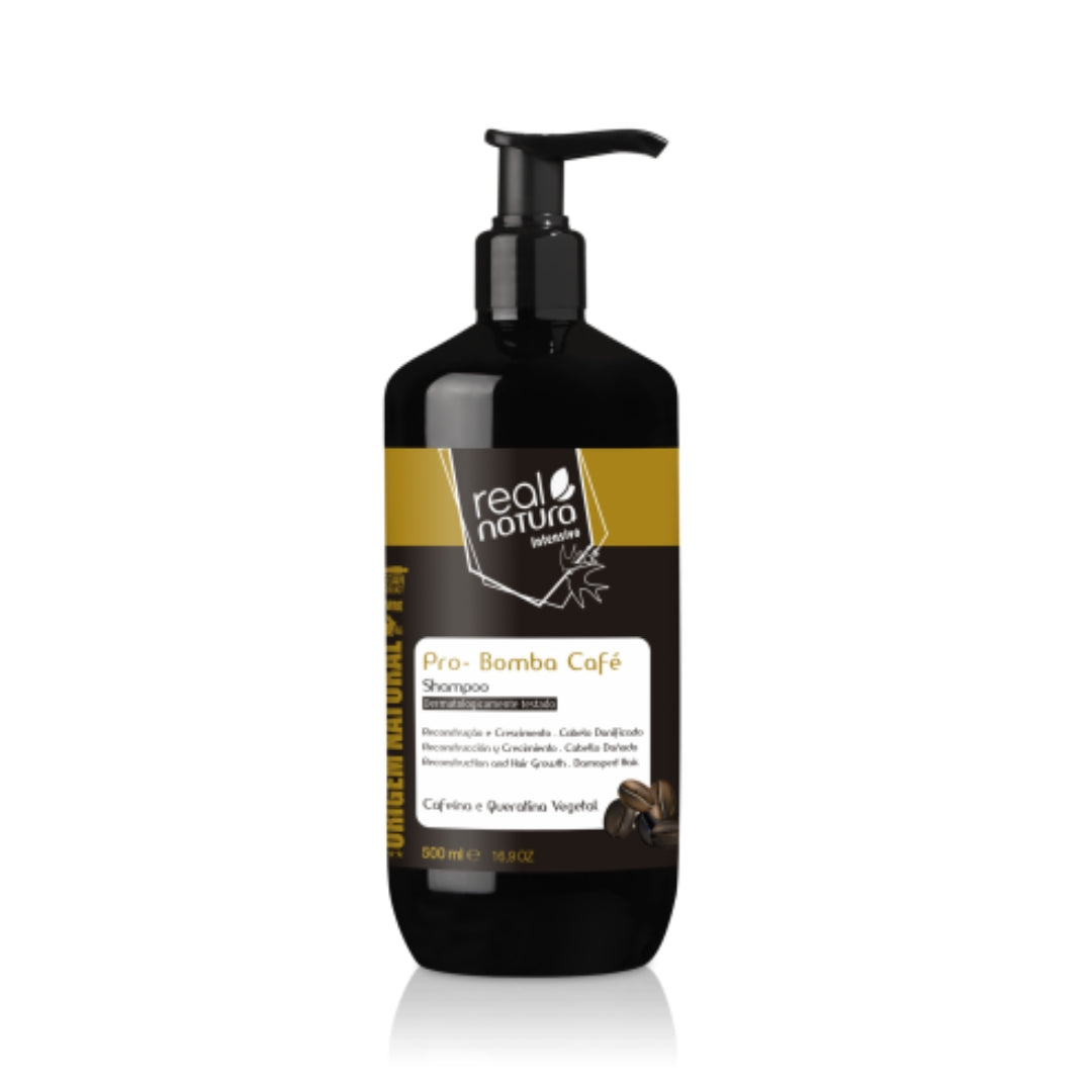 REAL NATURA - Pro-Reparação Bomba Café - Shampoo Sem Sal 500ml